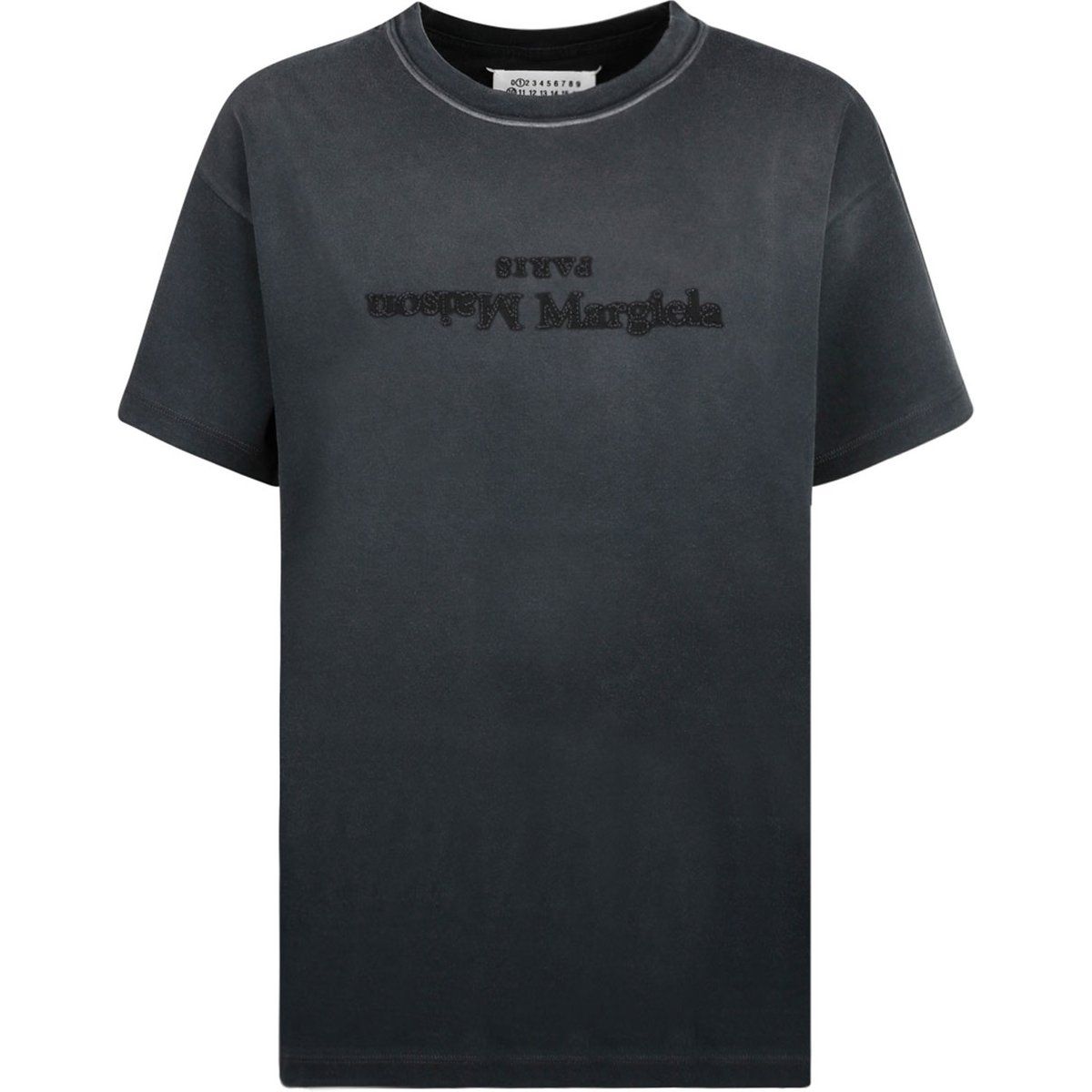 T-Shirt aus Baumwolle mit Distressed-Logo