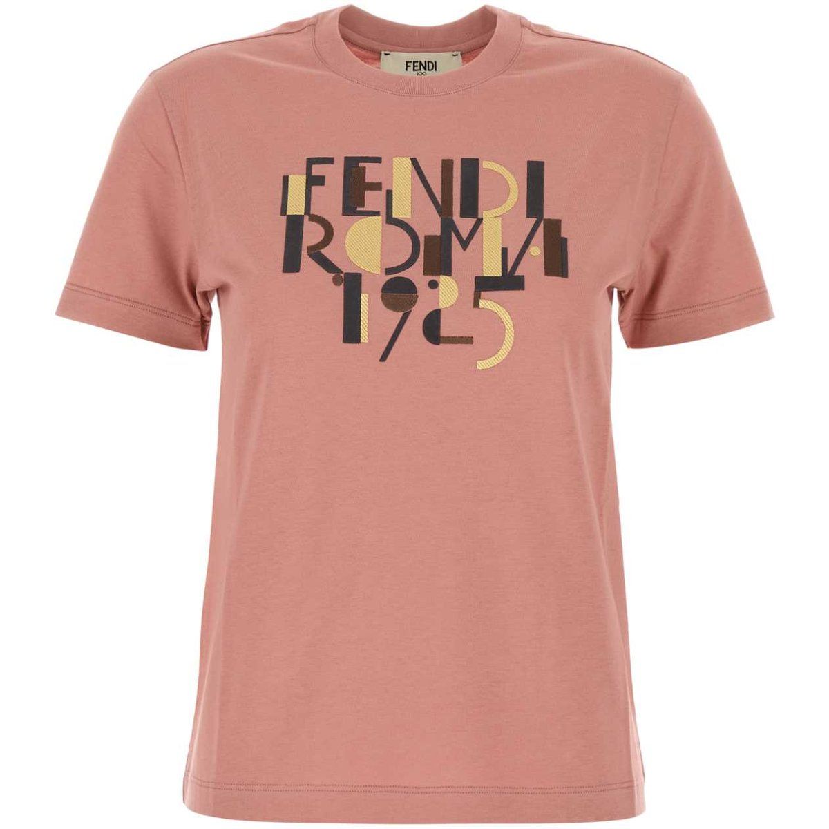 Fendi Roma Baumwoll-T-Shirt mit Grafik