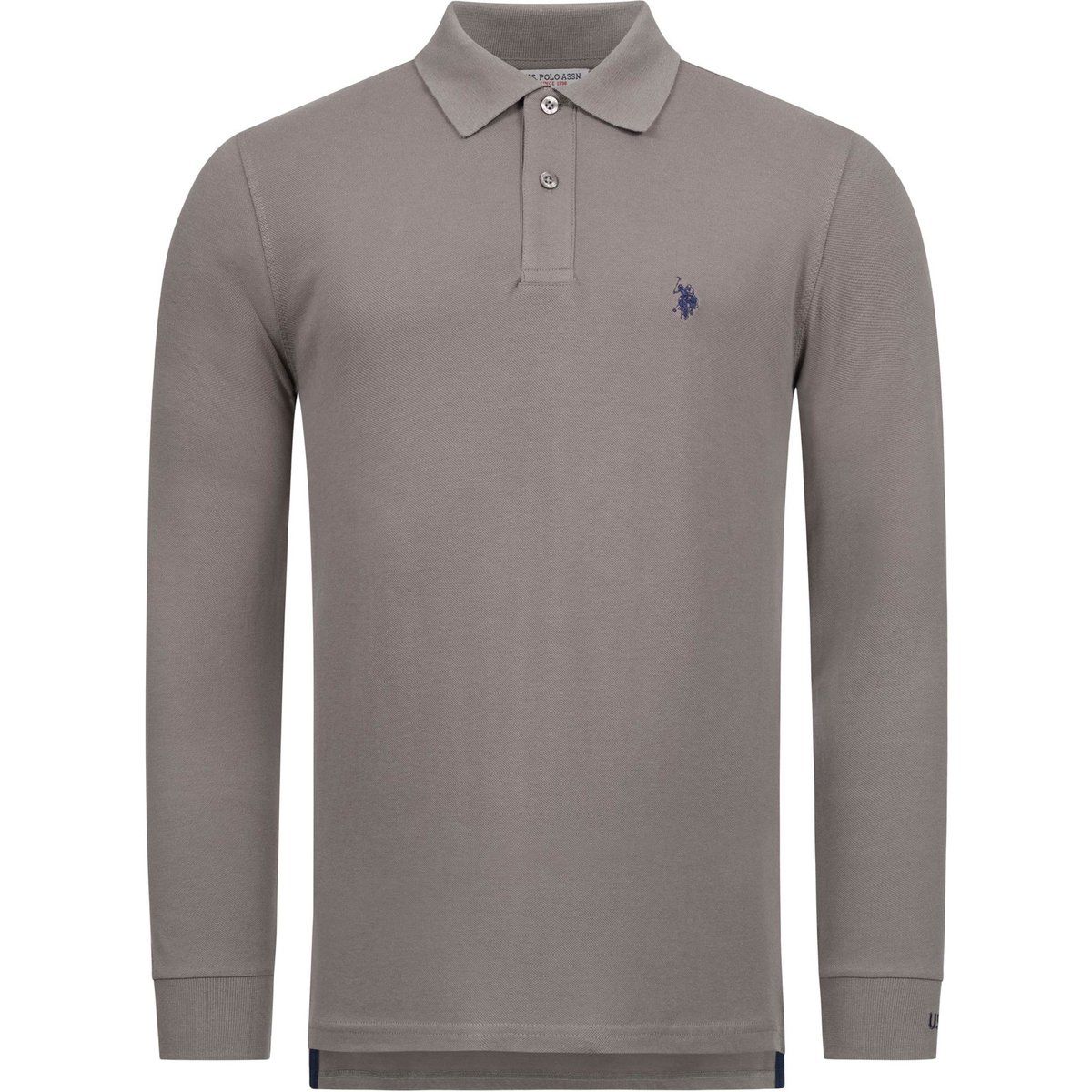 Klassisches Langarm Poloshirt