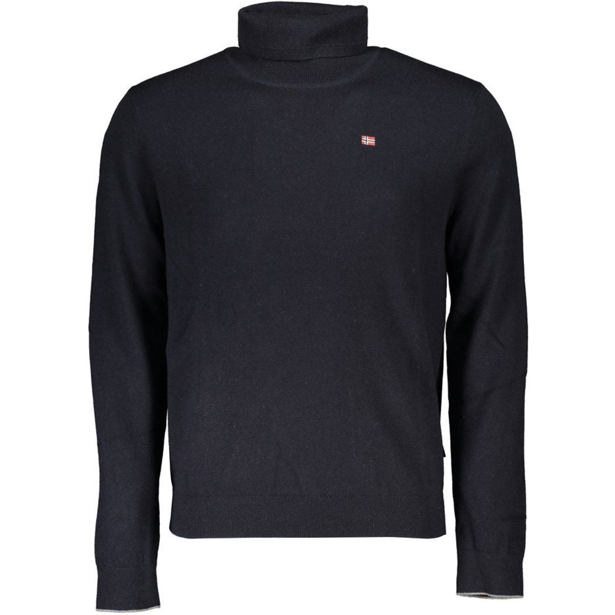 Herren Marineblauer Rollkragen Strickpullover