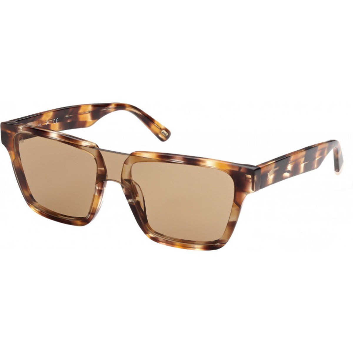 Quadratische Schildpatt-Sonnenbrille