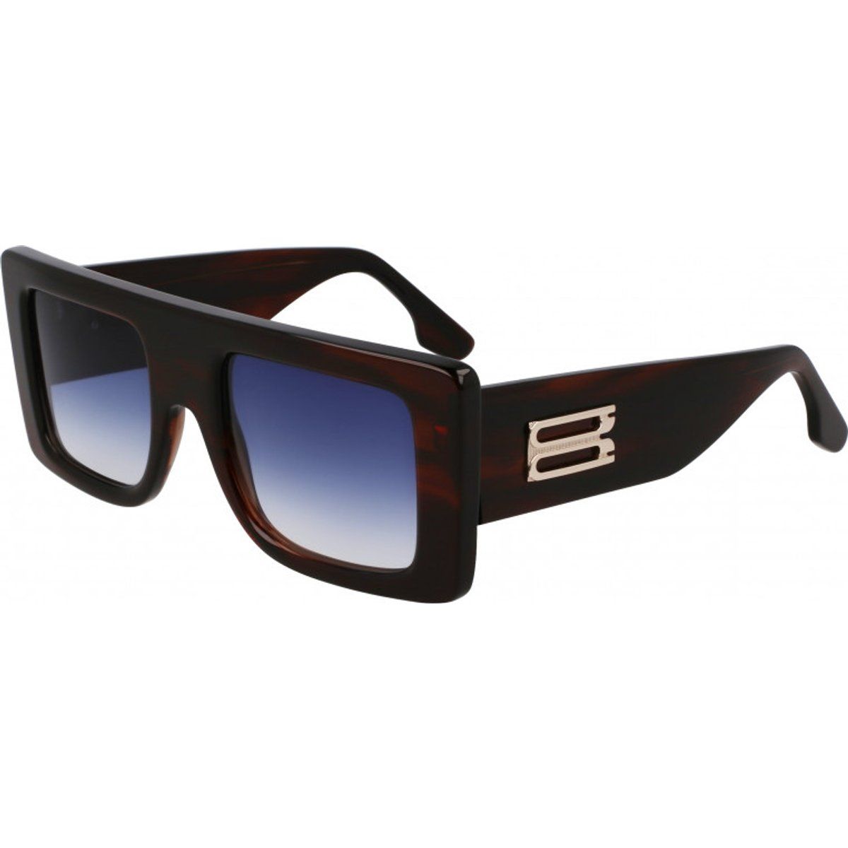 Klobige Sonnenbrille mit quadratischem Rahmen