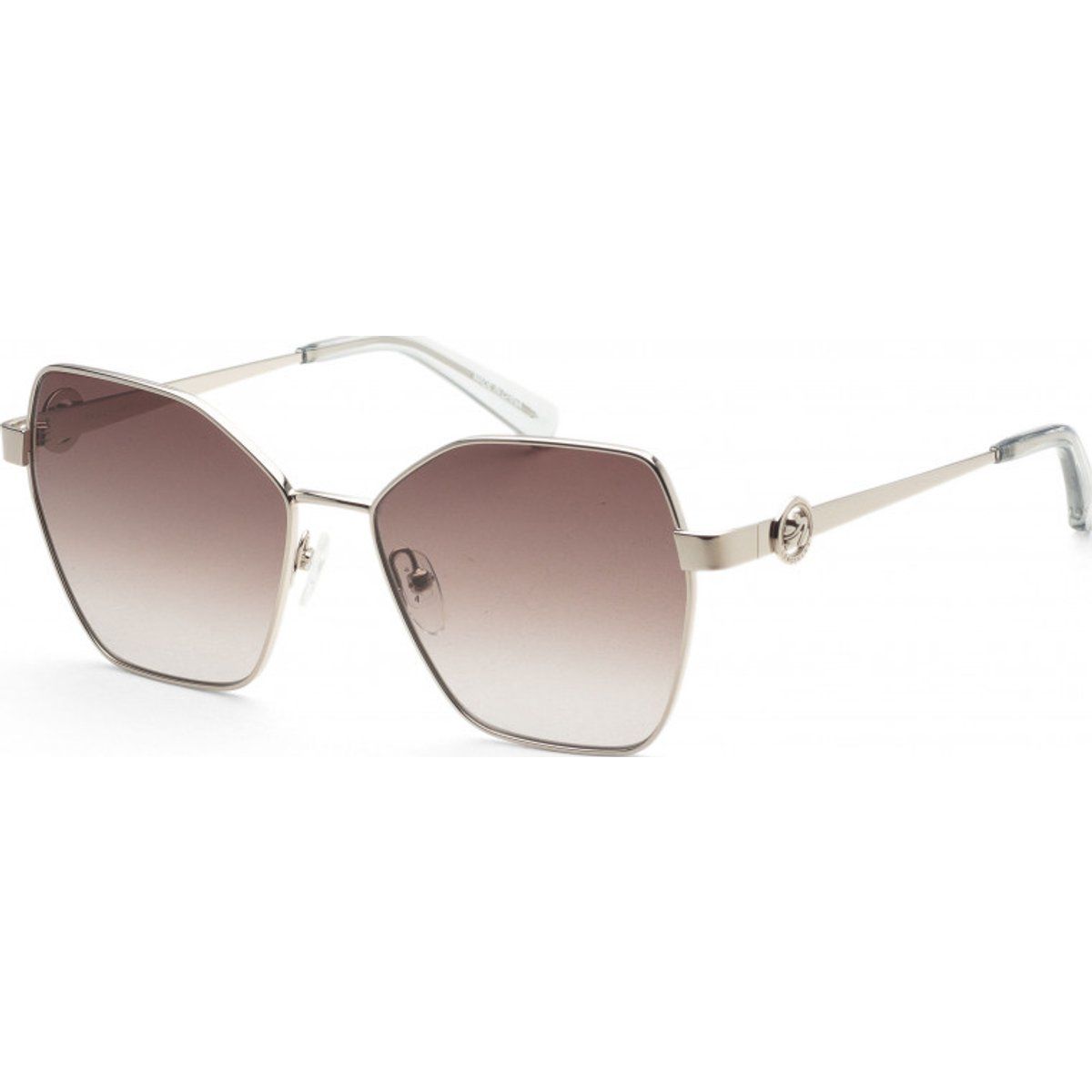 Geometrische Sonnenbrille mit Metallrahmen