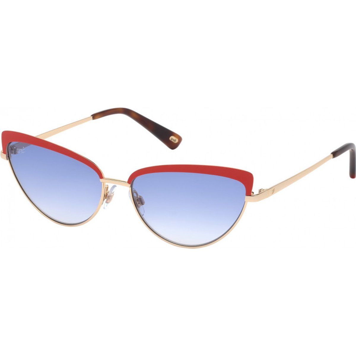 Cat-Eye Sonnenbrille mit blauem Farbverlauf
