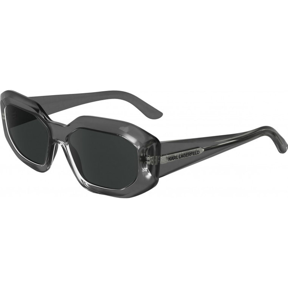 Klobige rechteckige Sonnenbrille