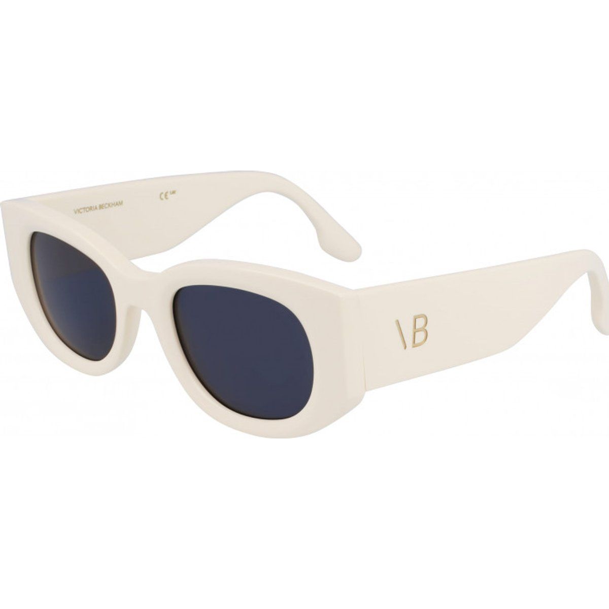 Klobiger Rahmen Cat-Eye Sonnenbrille