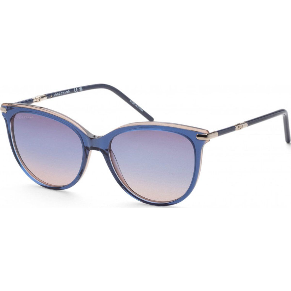 Elegante Cat-Eye-Sonnenbrille mit Farbverlaufsgläsern