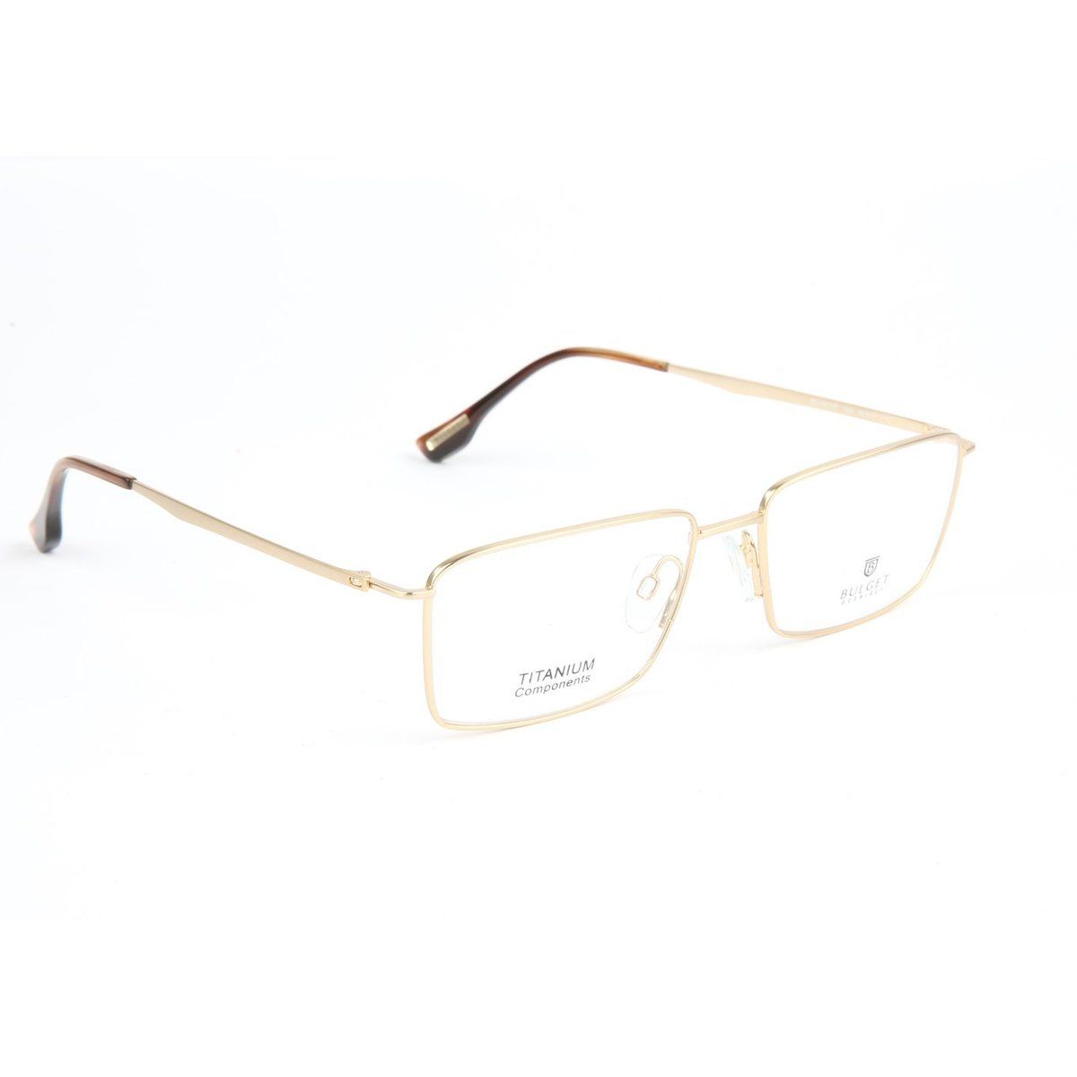 Rechteckige Titan Vollrandbrille