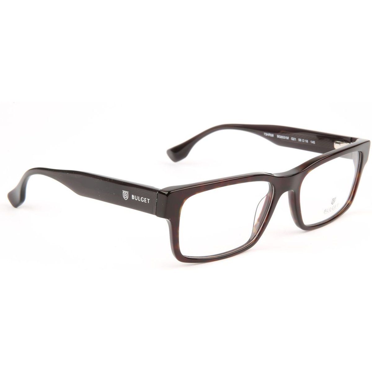 Rechteckige Azetat-Brille mit Vollrand