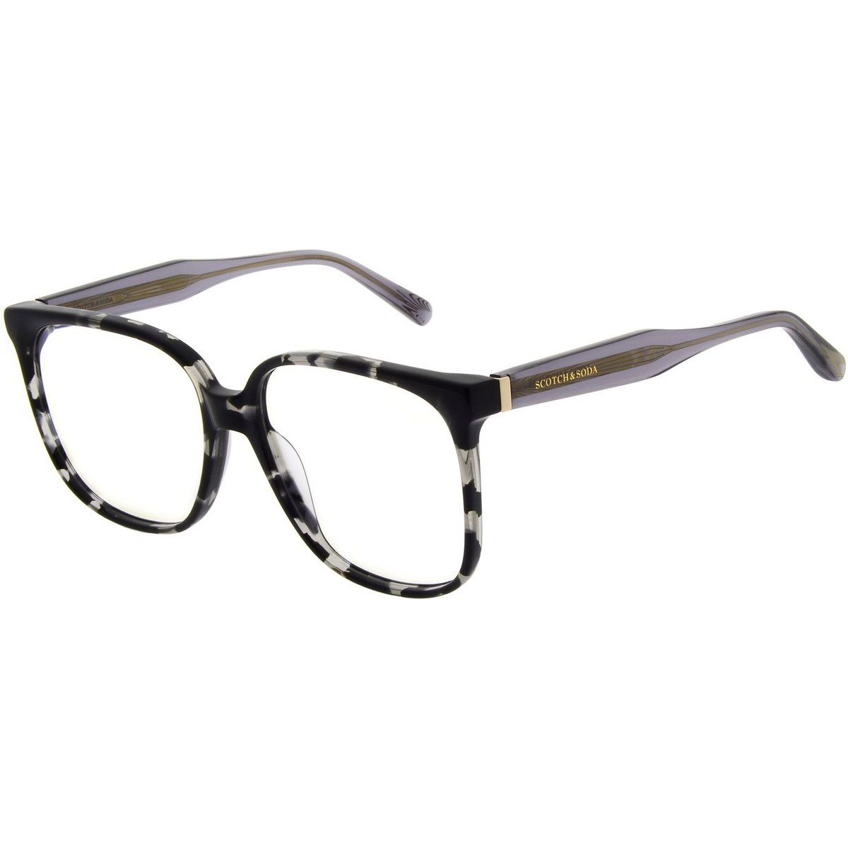 Quadratische gemusterte Brille