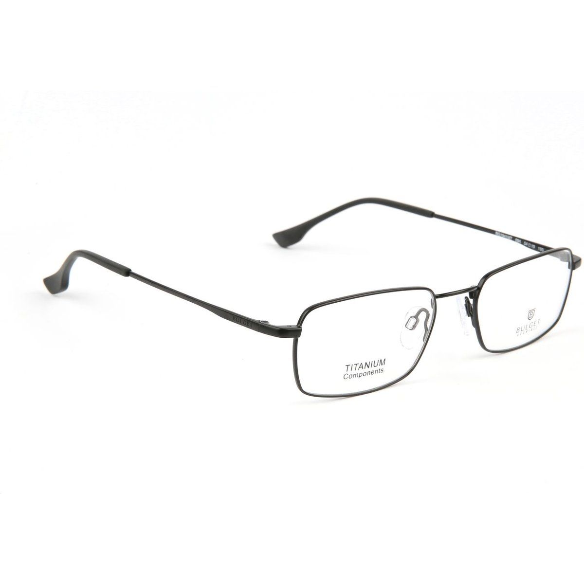 Rechteckige Titanbrille mit Vollrand