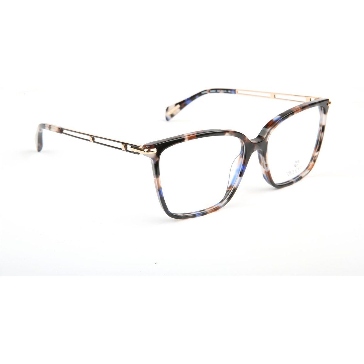 Gemusterte quadratische Vollrandbrille
