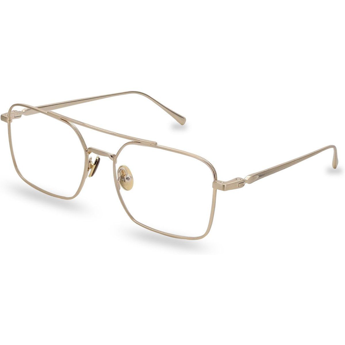 Moderne Eckige Brille mit Doppelsteg