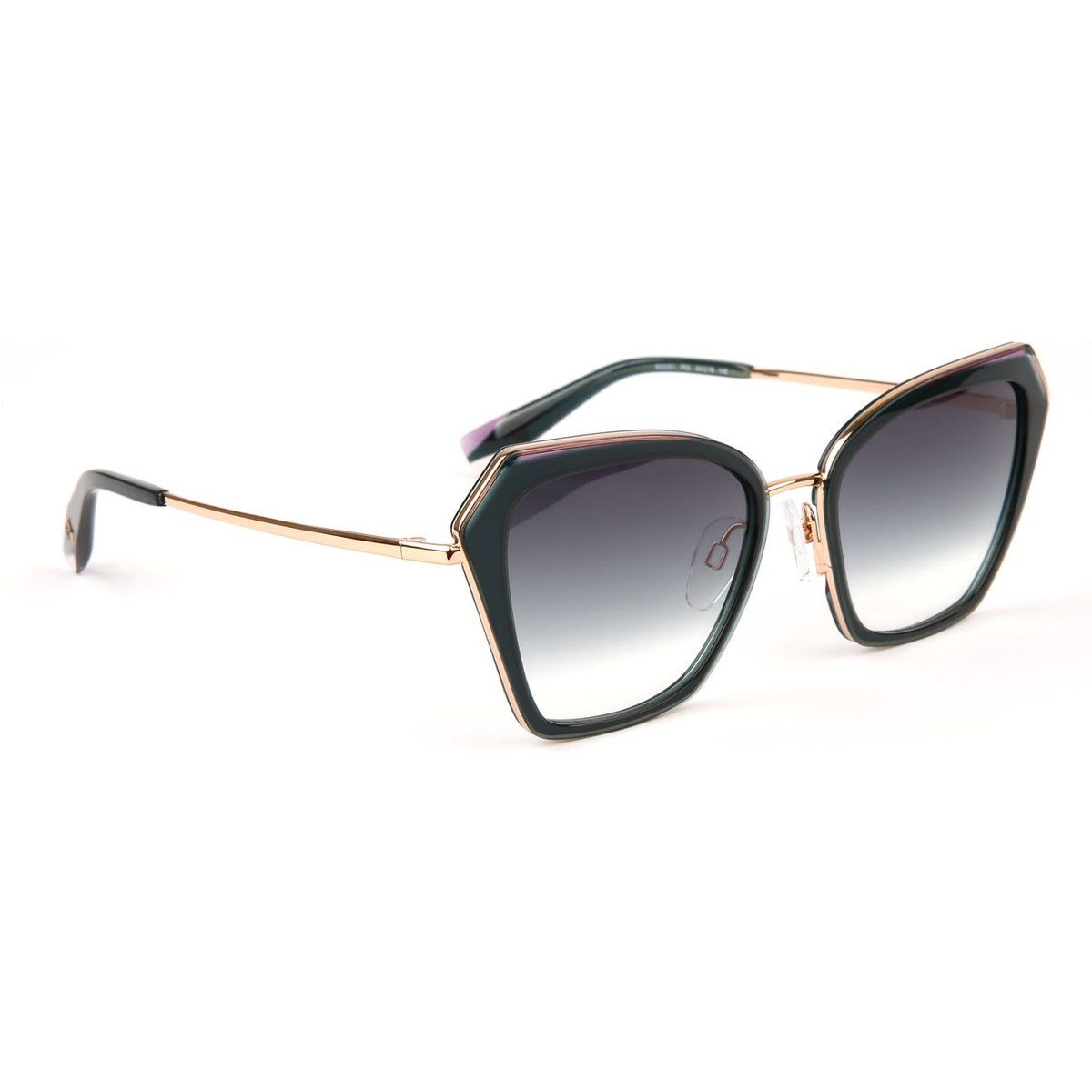 Cat-Eye Sonnenbrille mit Metallrahmen