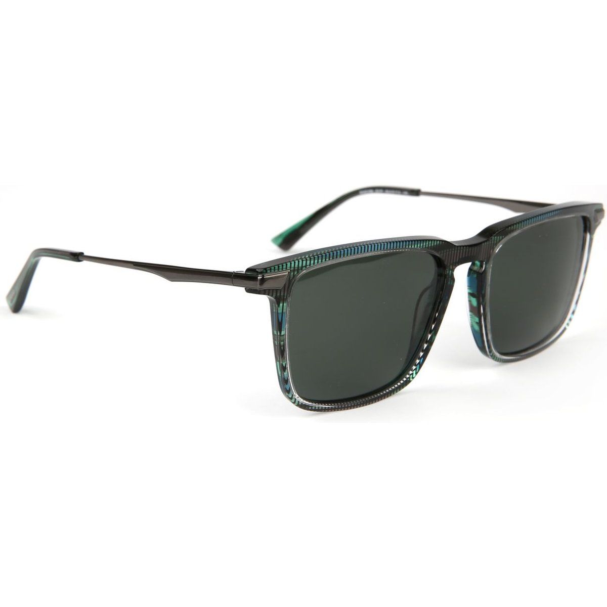 Eckige Sonnenbrille mit Strukturmuster