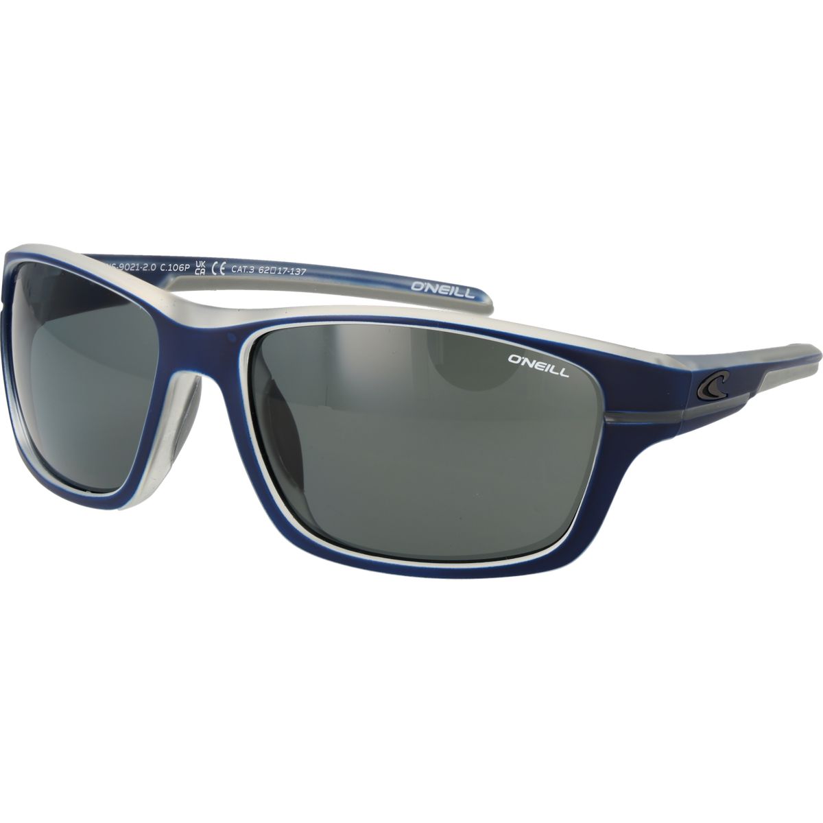 Sportliche blaue Vollrand-Sonnenbrille