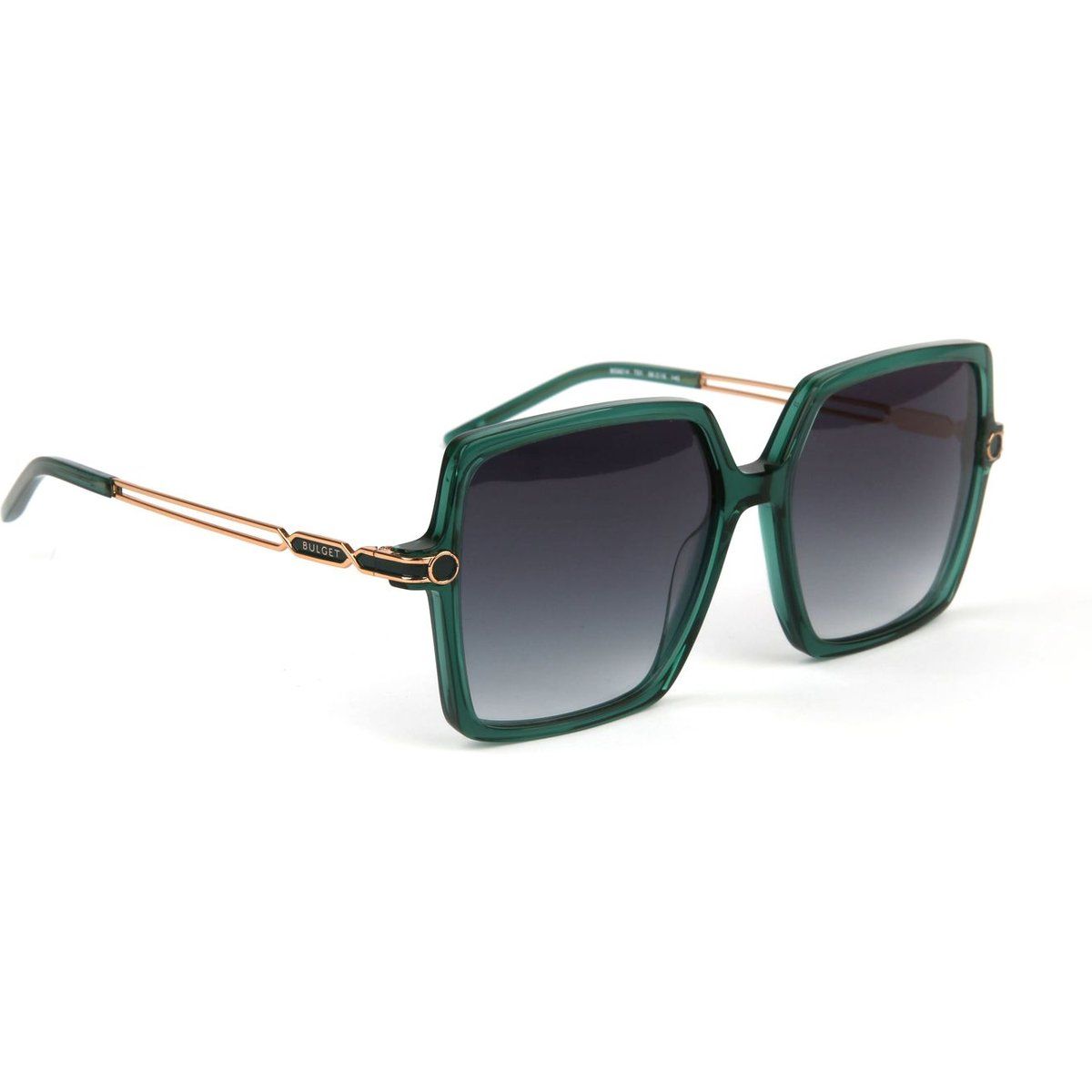Grüne quadratische Acetat Sonnenbrille