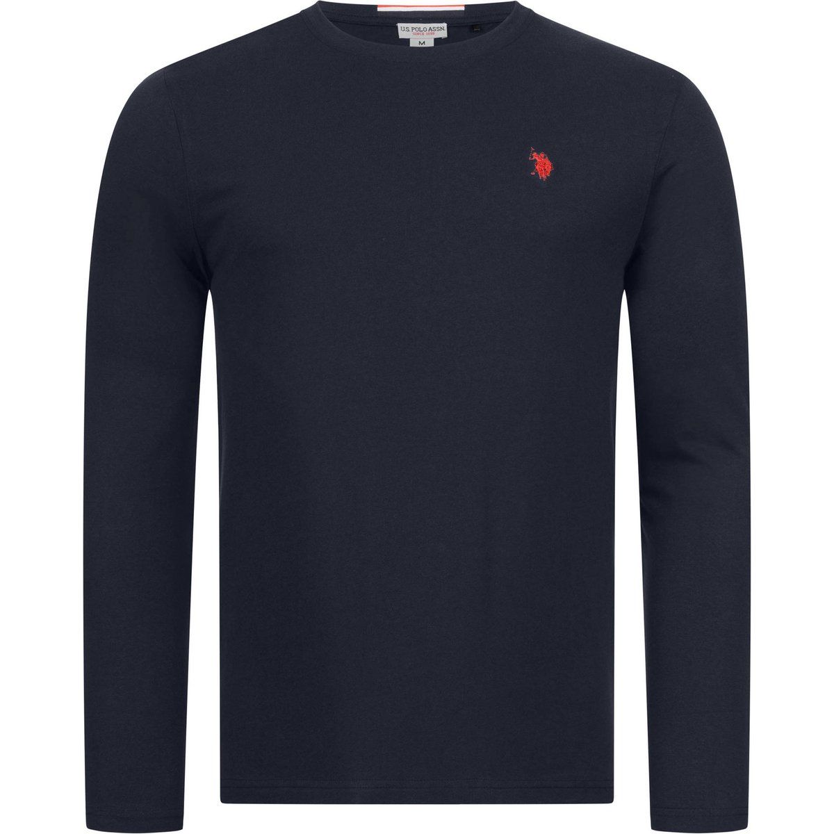 Herren Langarm Baumwollshirt Basic