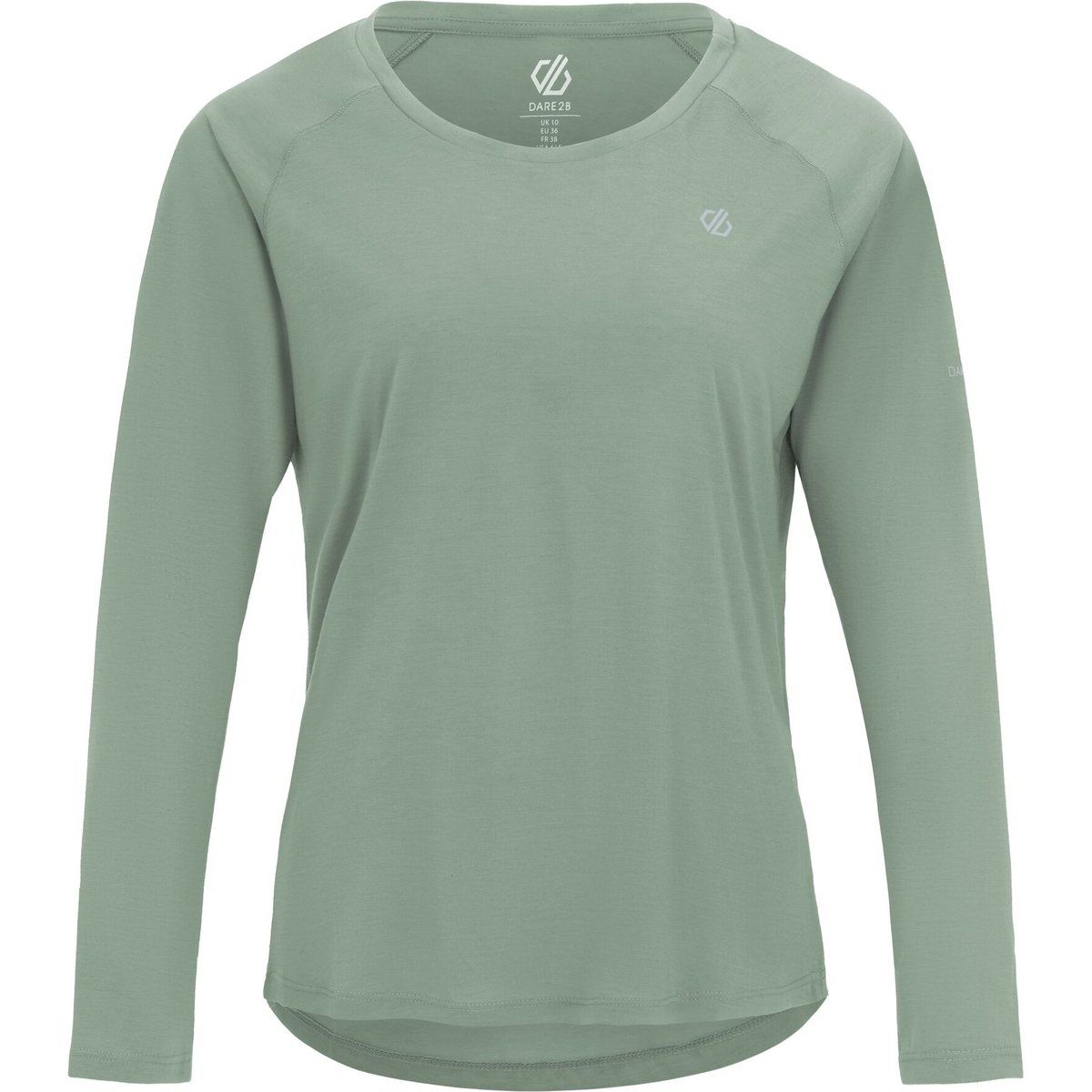 Dare 2B - "Serenity" T-Shirt für Damen, Langärmlig (Gletschergrün)