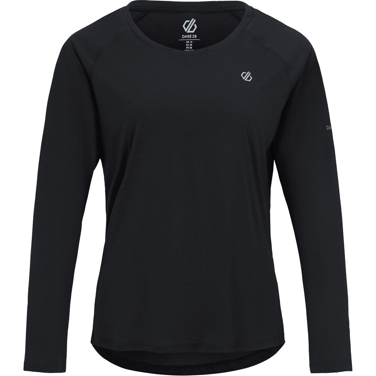 Dare 2B - "Serenity" T-Shirt für Damen, Langärmlig (Schwarz)