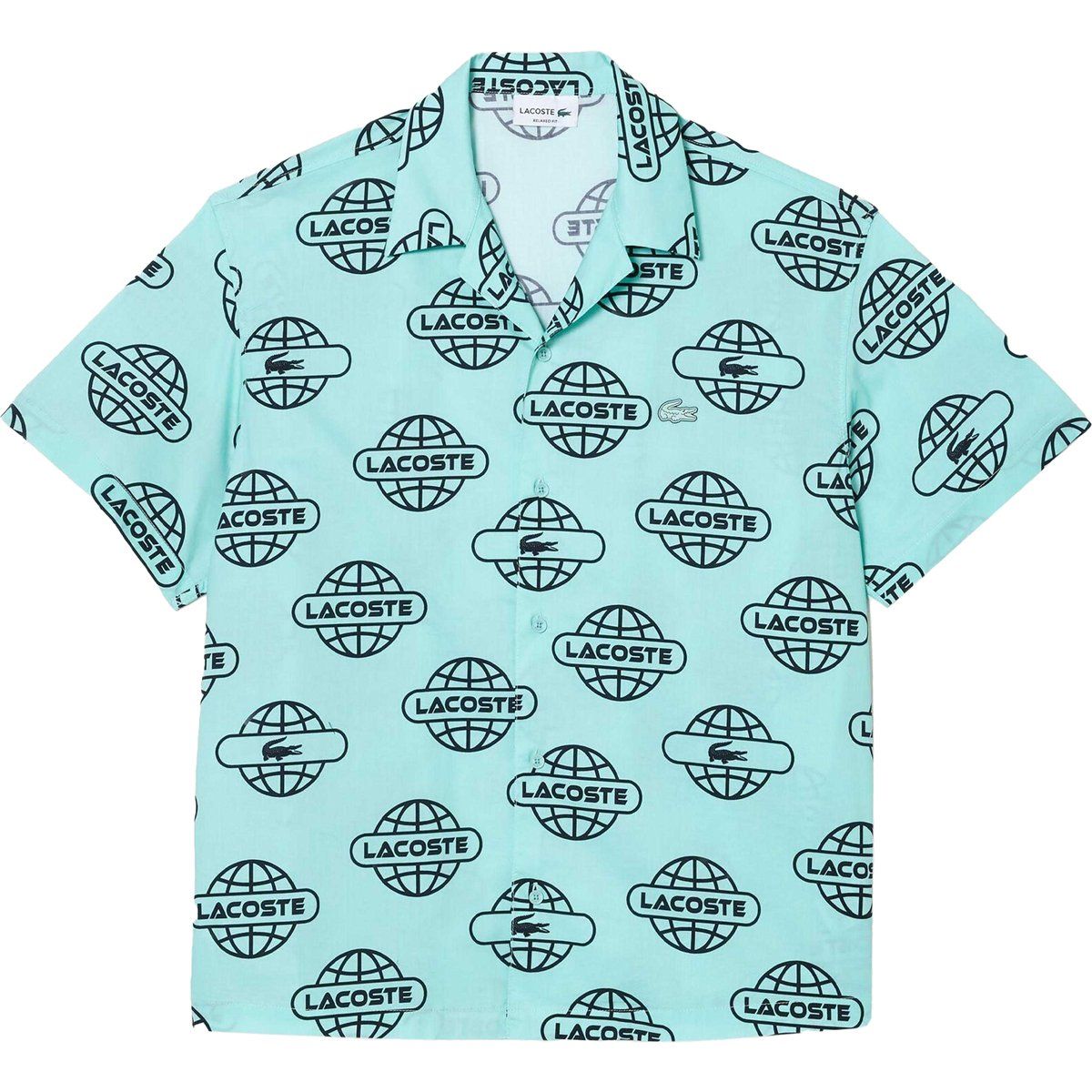 Camp-Shirt mit Grafikdruck aus Baumwolle