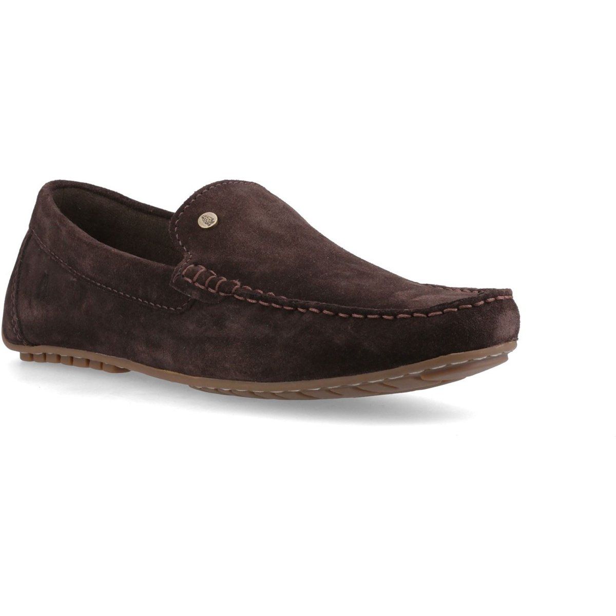 Hush Puppies Ralph Wildleder Leder Herren Braune Slipper