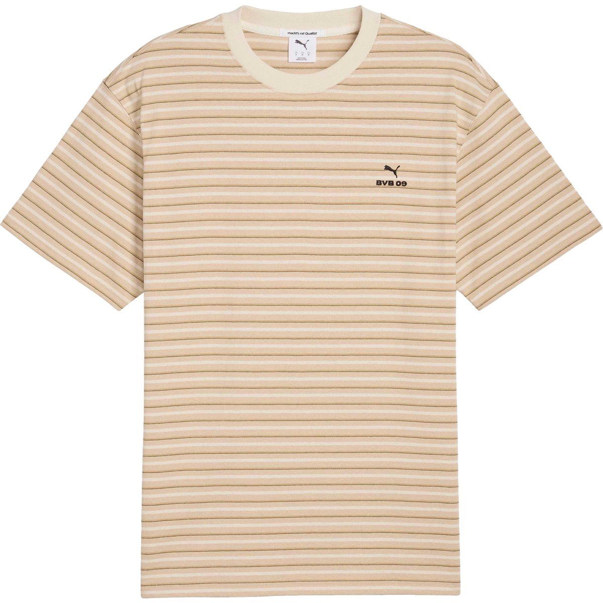 Gestreiftes T-Shirt mit Rundhalsausschnitt und kurzen Ärmeln