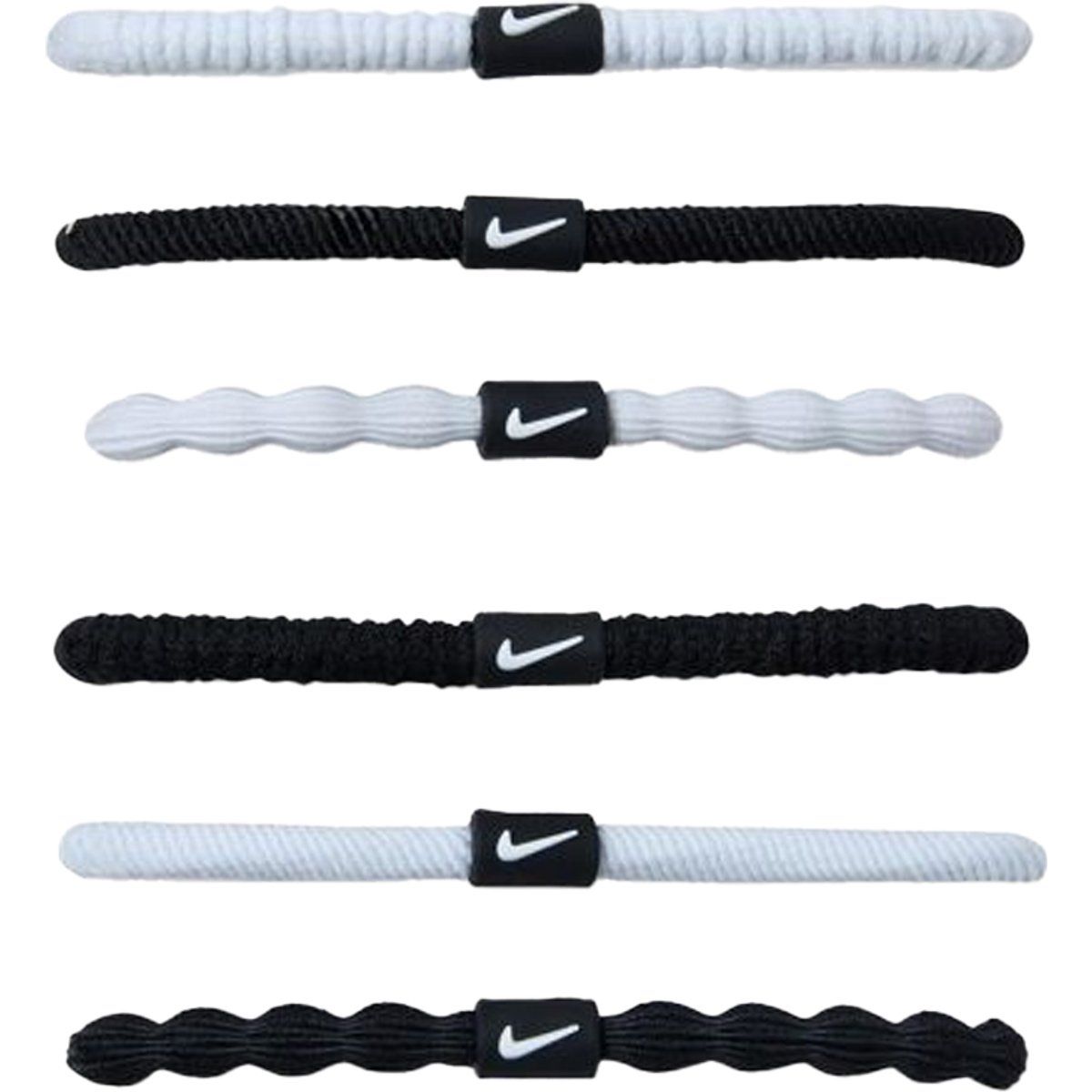 Nike - Haarband (6er-Pack) (Weiß/Schwarz)
