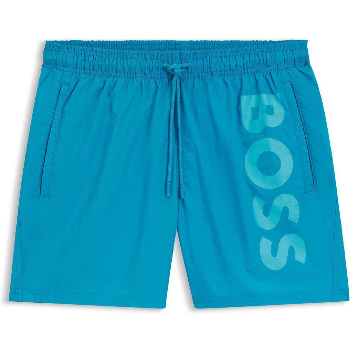 Badeshorts mit Kordelzug und Logo für Herren