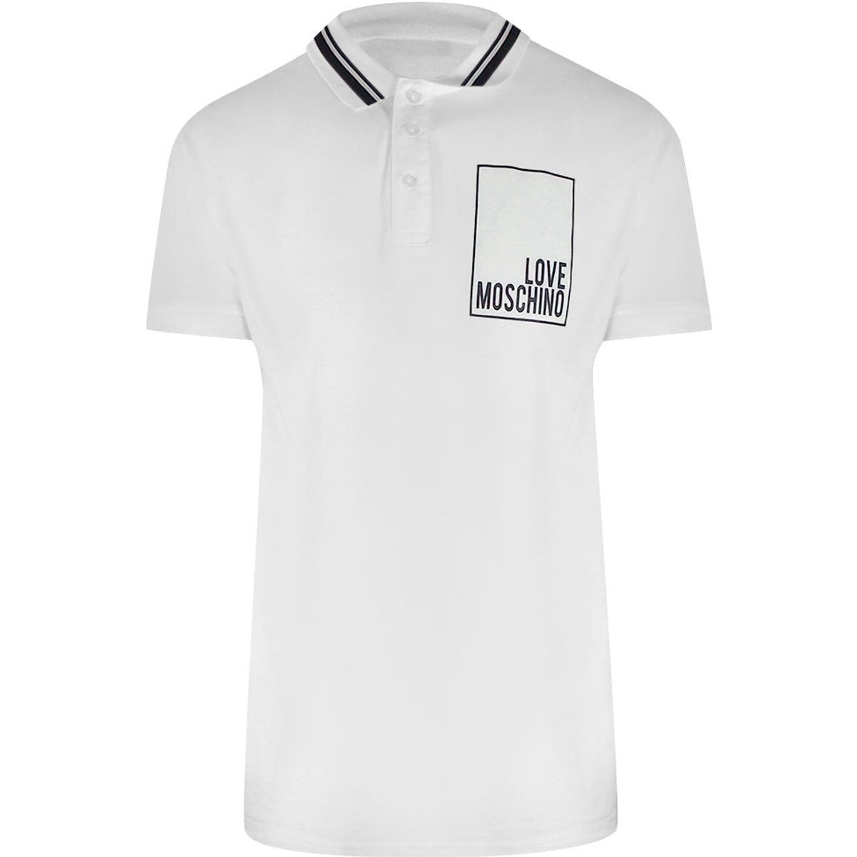 Love Moschino Polohemd mit Box-Logo