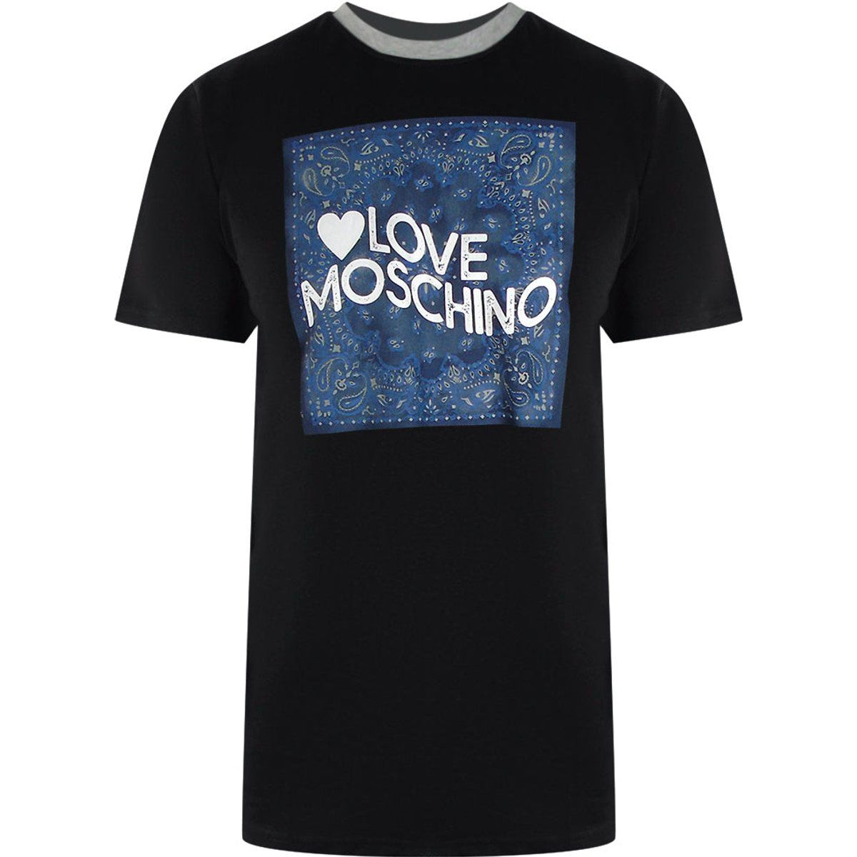 T-Shirt mit Logo-Print und Paisley-Muster