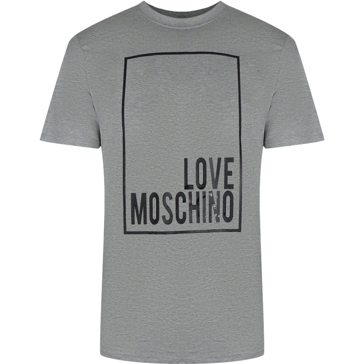 Love Moschino T-Shirt mit Box-Logo