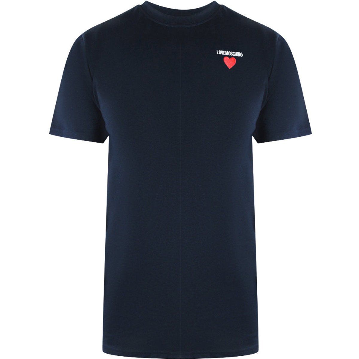 Baumwoll-T-Shirt mit Logo-Herz