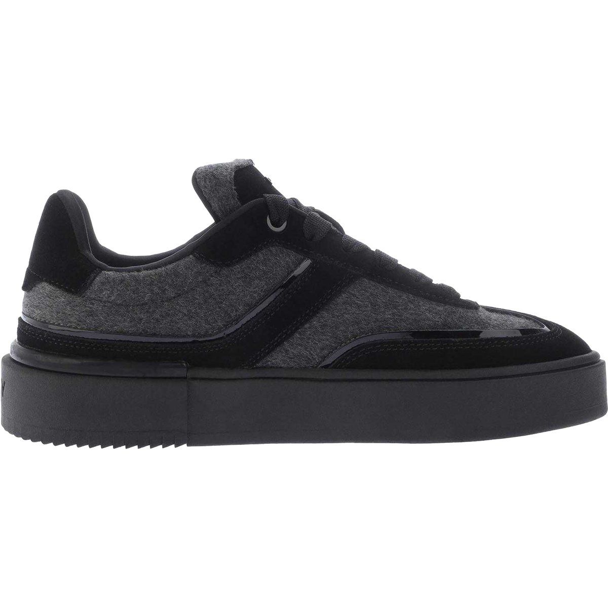 Plateau-Sneaker mit Wildlederbesatz