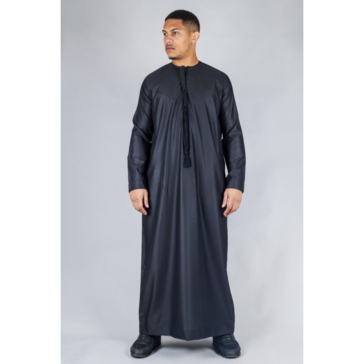 Schwarzer Emirati Thobe Jubba für Herren