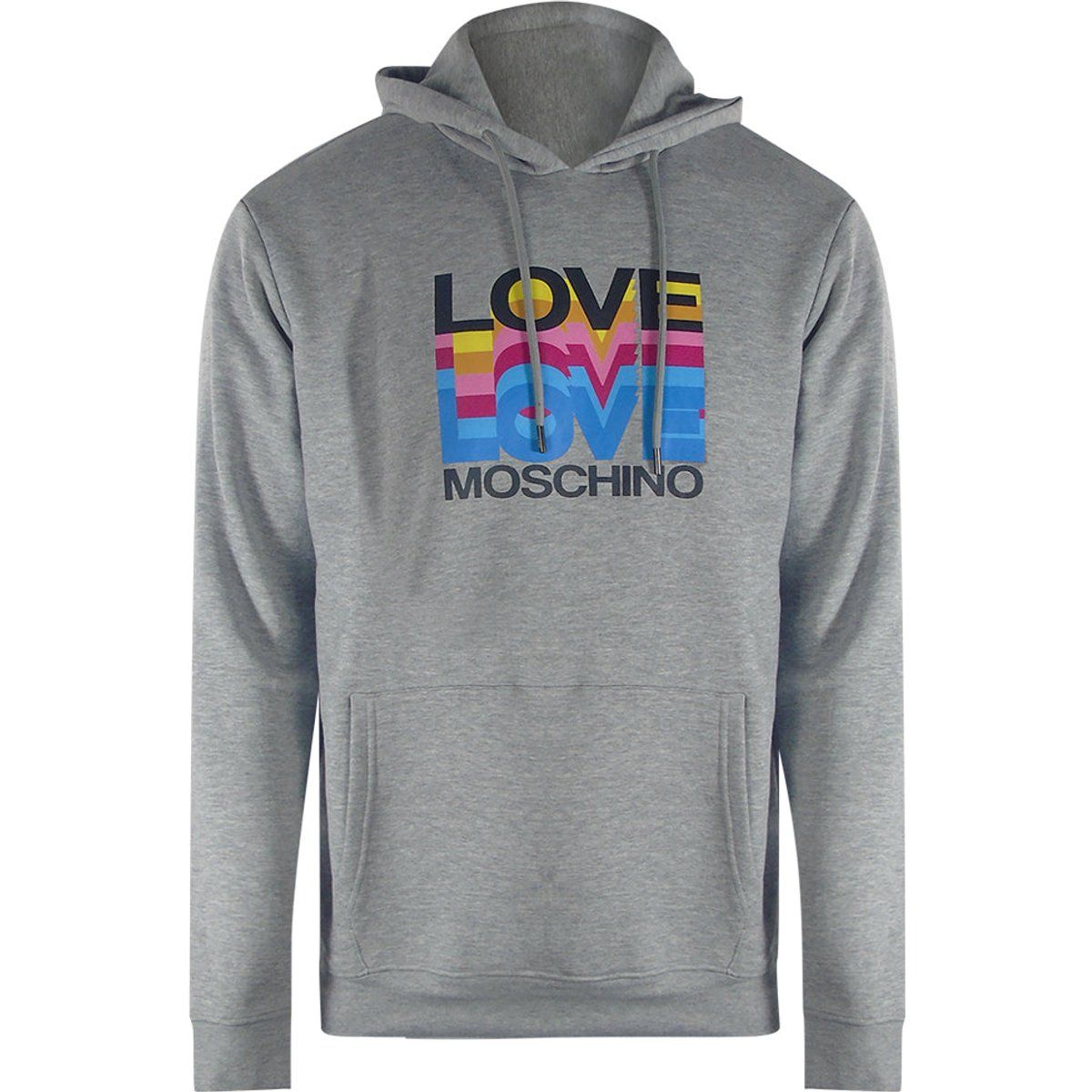 Love Moschino Hoodie mit mehreren Logos
