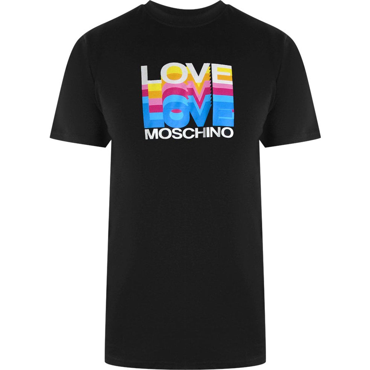 Love Moschino T-Shirt mit Multi-Logo