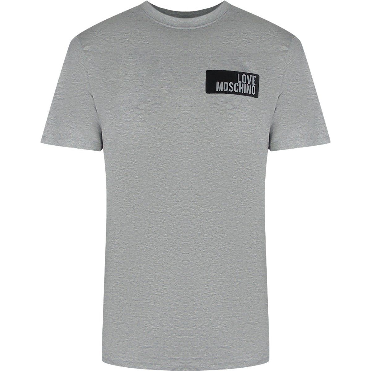 Modernes Baumwoll-T-Shirt mit Logo-Patch