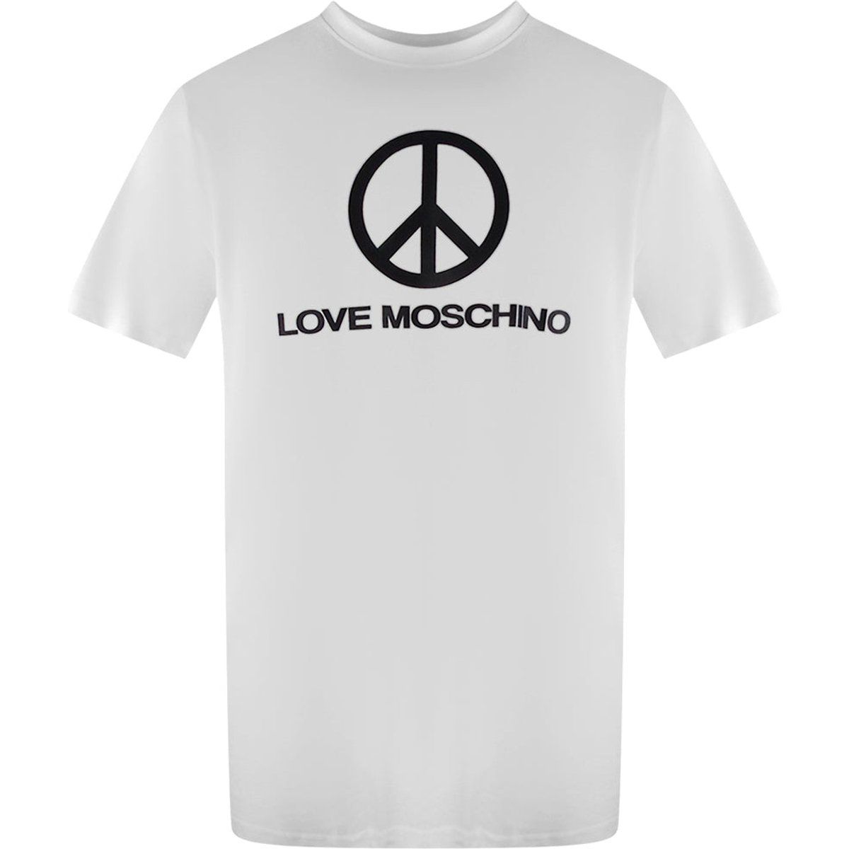 Baumwoll-T-Shirt mit Peace-Logo-Grafik