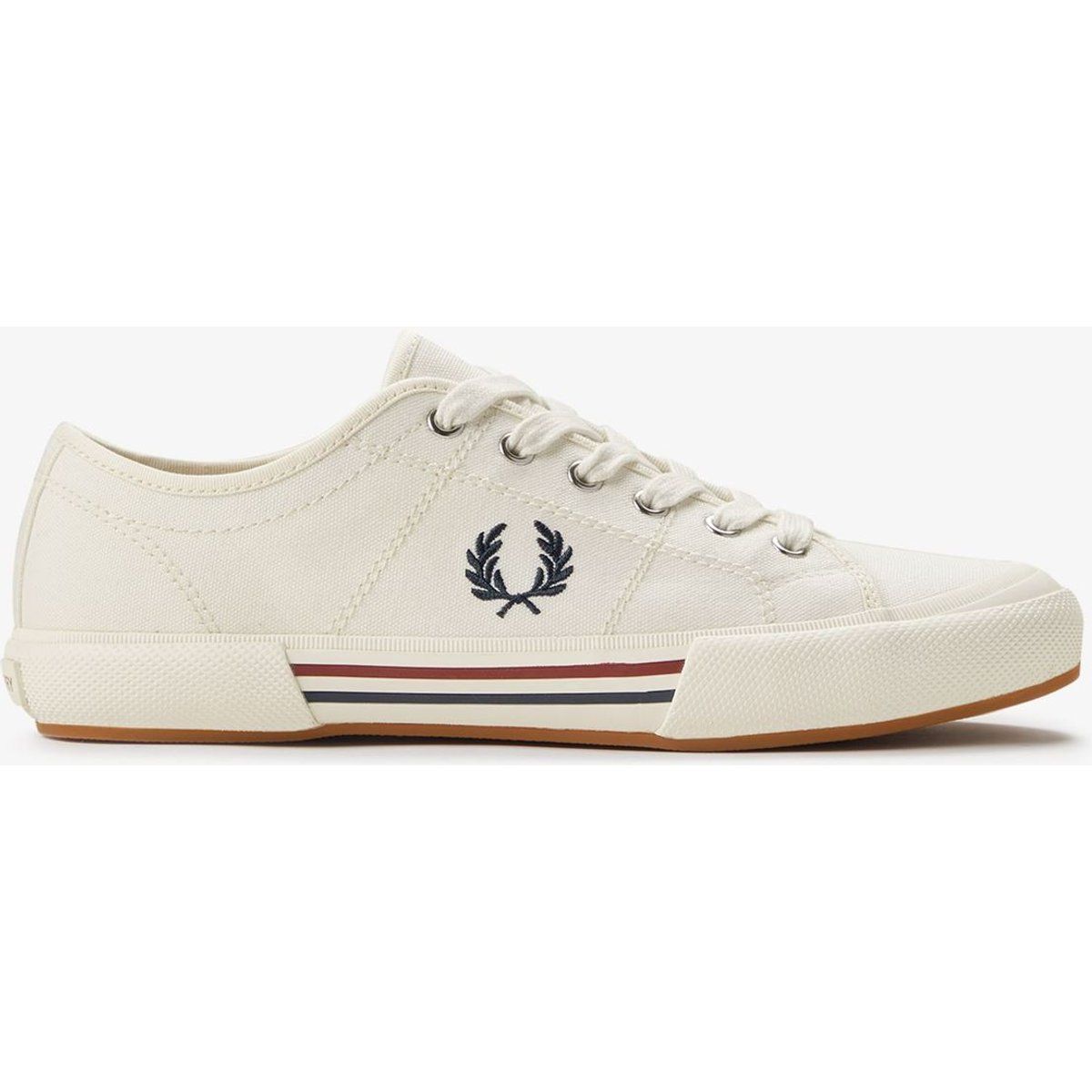 Fred Perry B708 Vintage Tennis Canvas Herren Sneakers Weiß