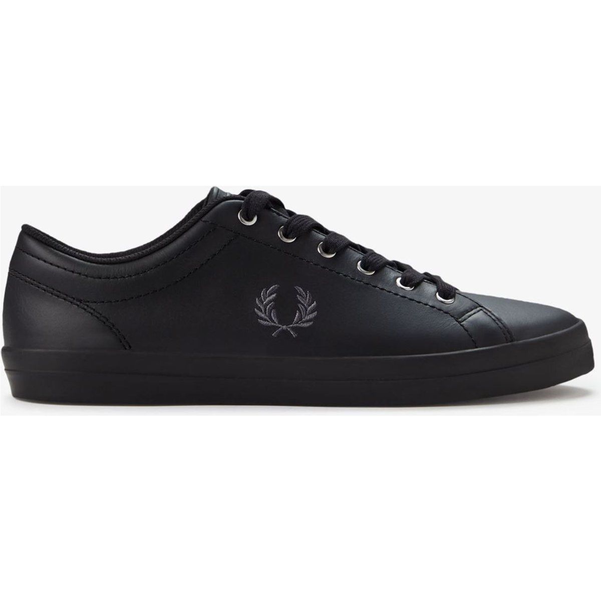 Fred Perry Baseline Leder Herren Schwarz Trainers