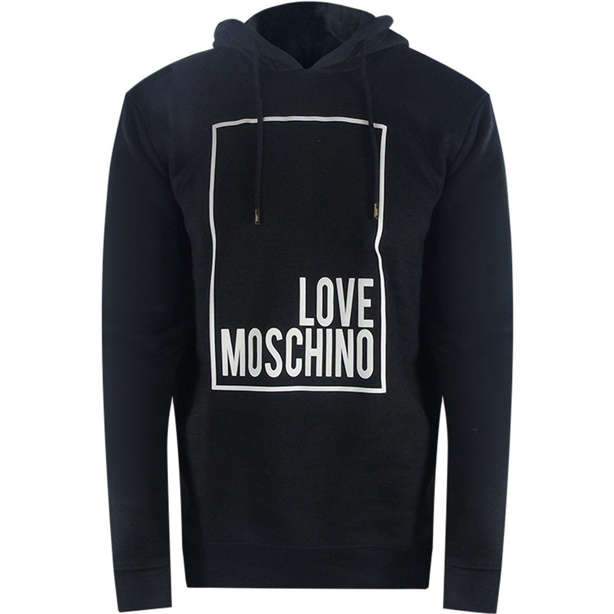 Baumwollmischung Hoodie mit Box-Logo