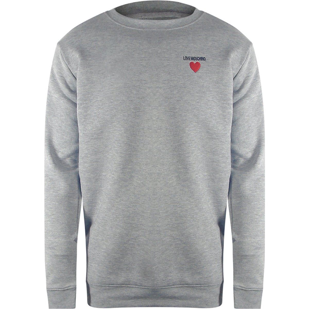Rundhals-Sweatshirt mit Herzlogo