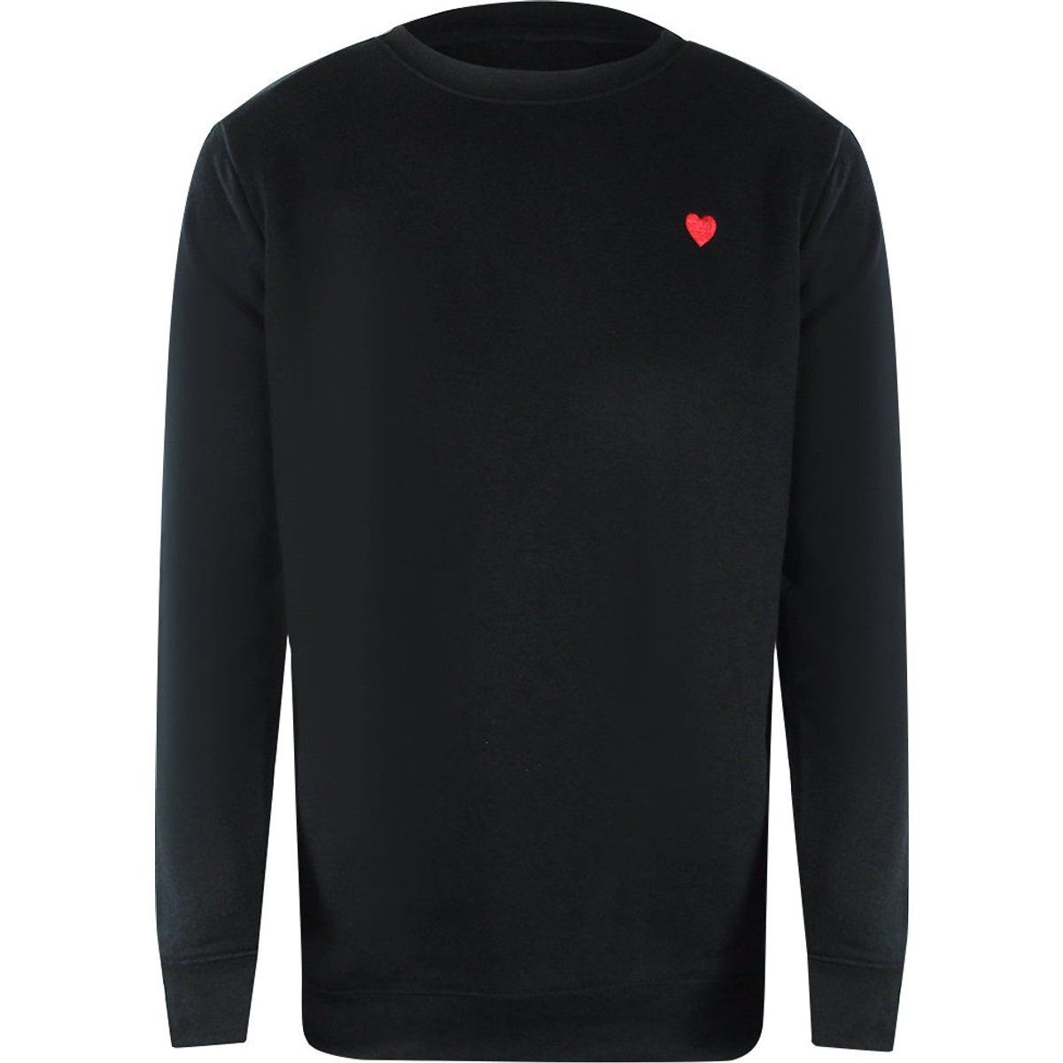 Klassisches Rundhals-Sweatshirt mit Herz