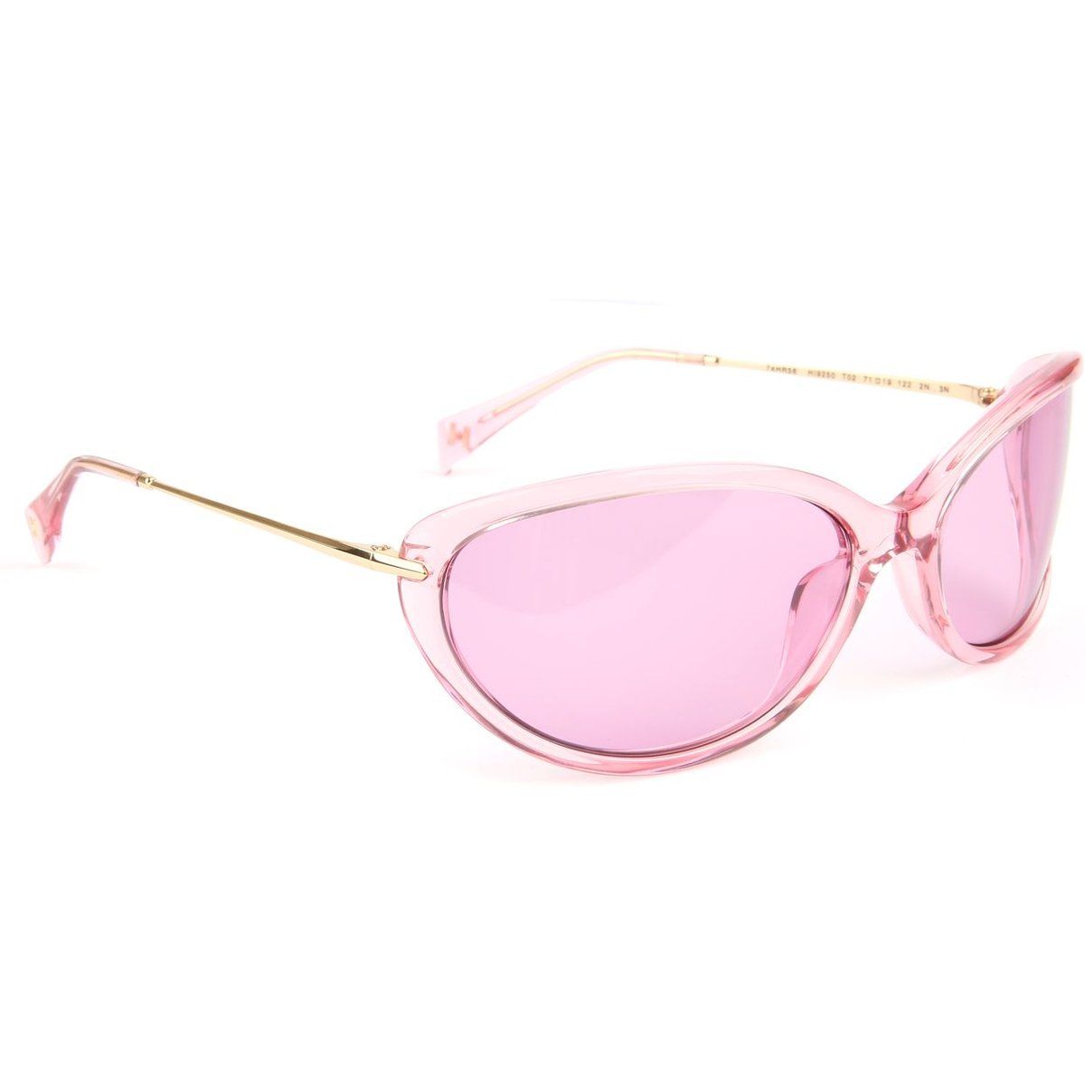 Pinkfarbene Cat-Eye-Sonnenbrille aus Acetat