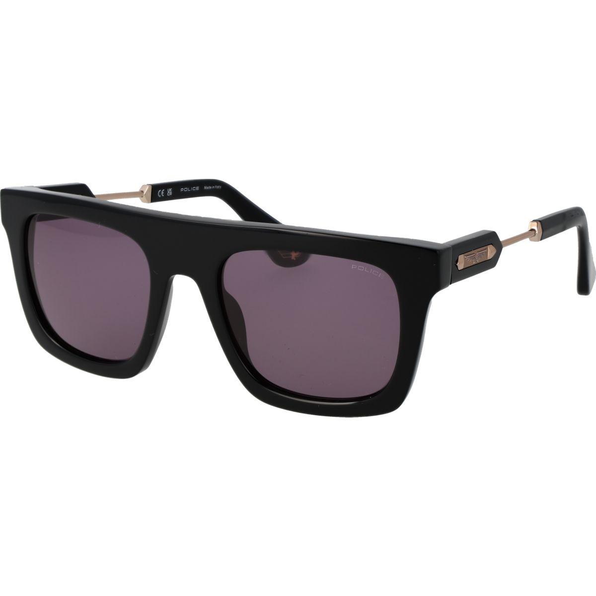Rechteckige Sonnenbrille mit Vollrand