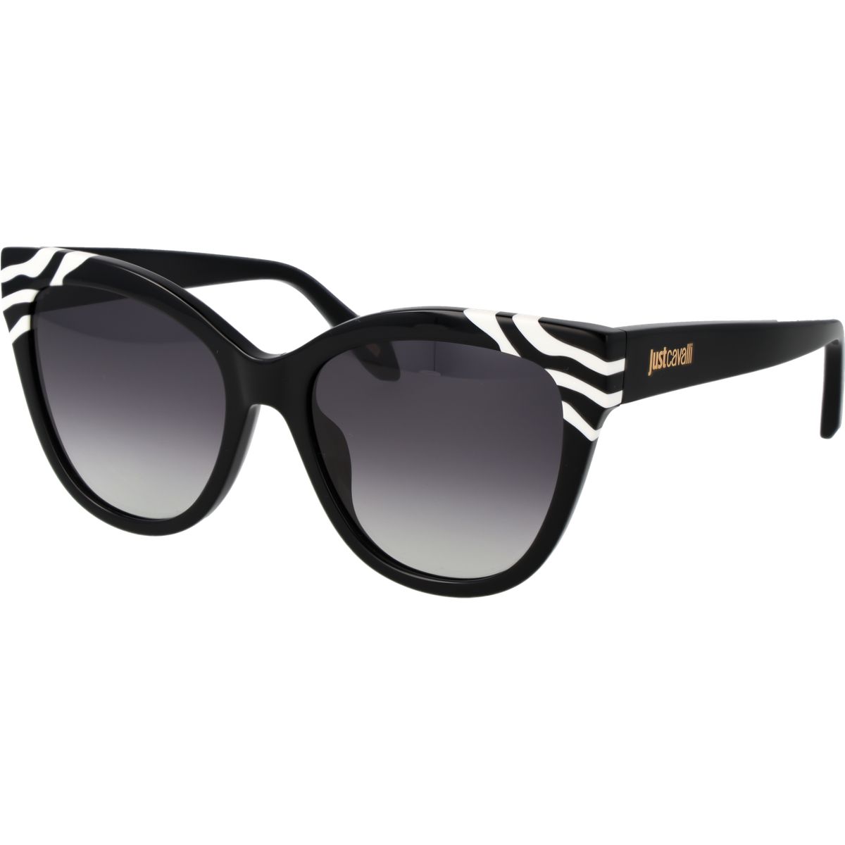 Cat-Eye-Sonnenbrille mit Zebra-Muster