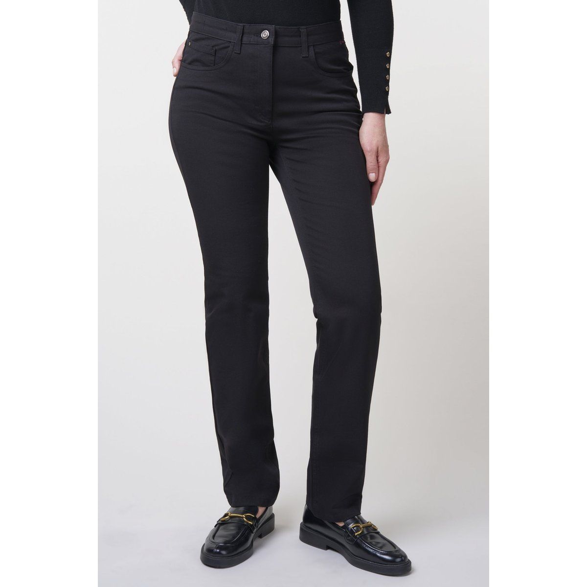 Sportliche Bi-Stretch Jeans mit geradem Bein