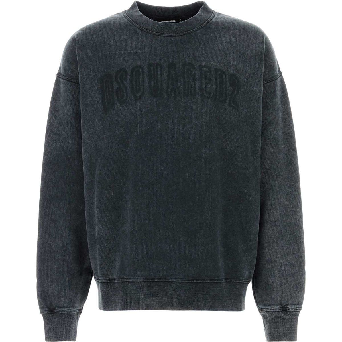 Grafik-Baumwoll-Sweatshirt mit Logo
