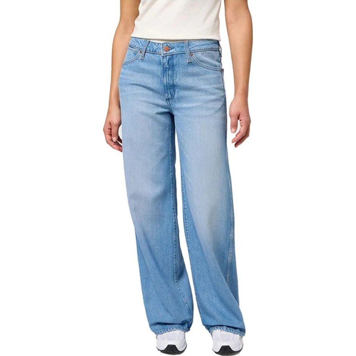 Relaxed Jeans mit weitem Bein